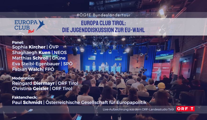 Bundesländertour – Europa Club Tirol: Die Jugenddiskussion zur EU-Wahl