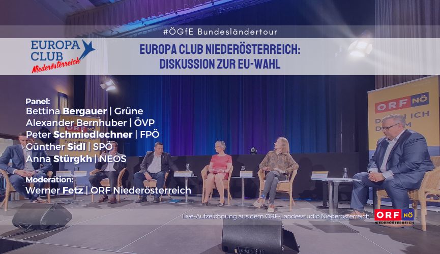 Bundesländertour – Europa Club Niederösterreich: Diskussion zur EU-Wahl